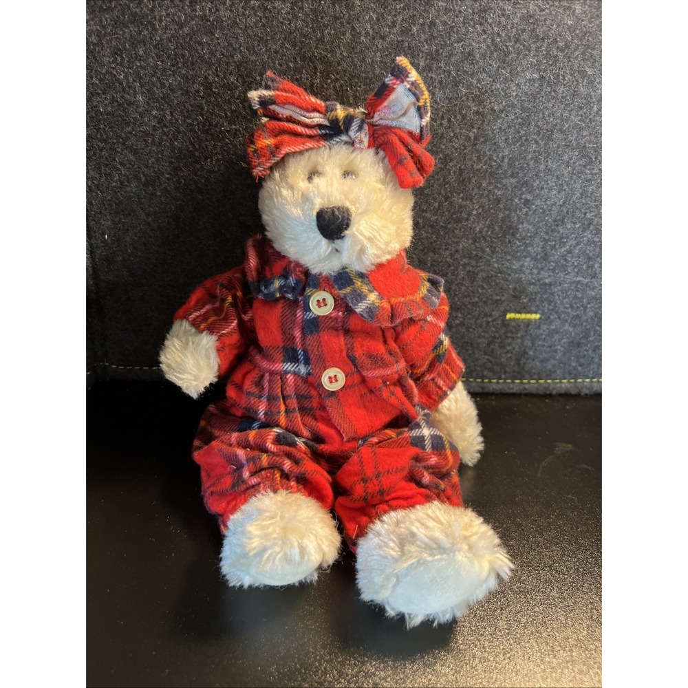 The Boyd's Collection JB Bean Series Bear with Plaid PJ's Plush